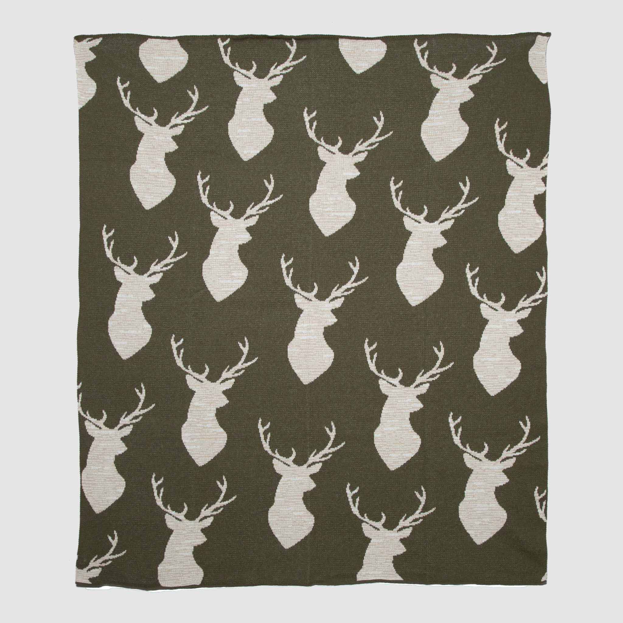 Cotton Sustainable Knit Throw Blanket | Oh Deer