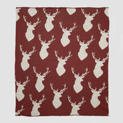 In2Green Eco Throw Cotton Sustainable Knit Throw Blanket | Oh Deer 601570193583 BL01OD3