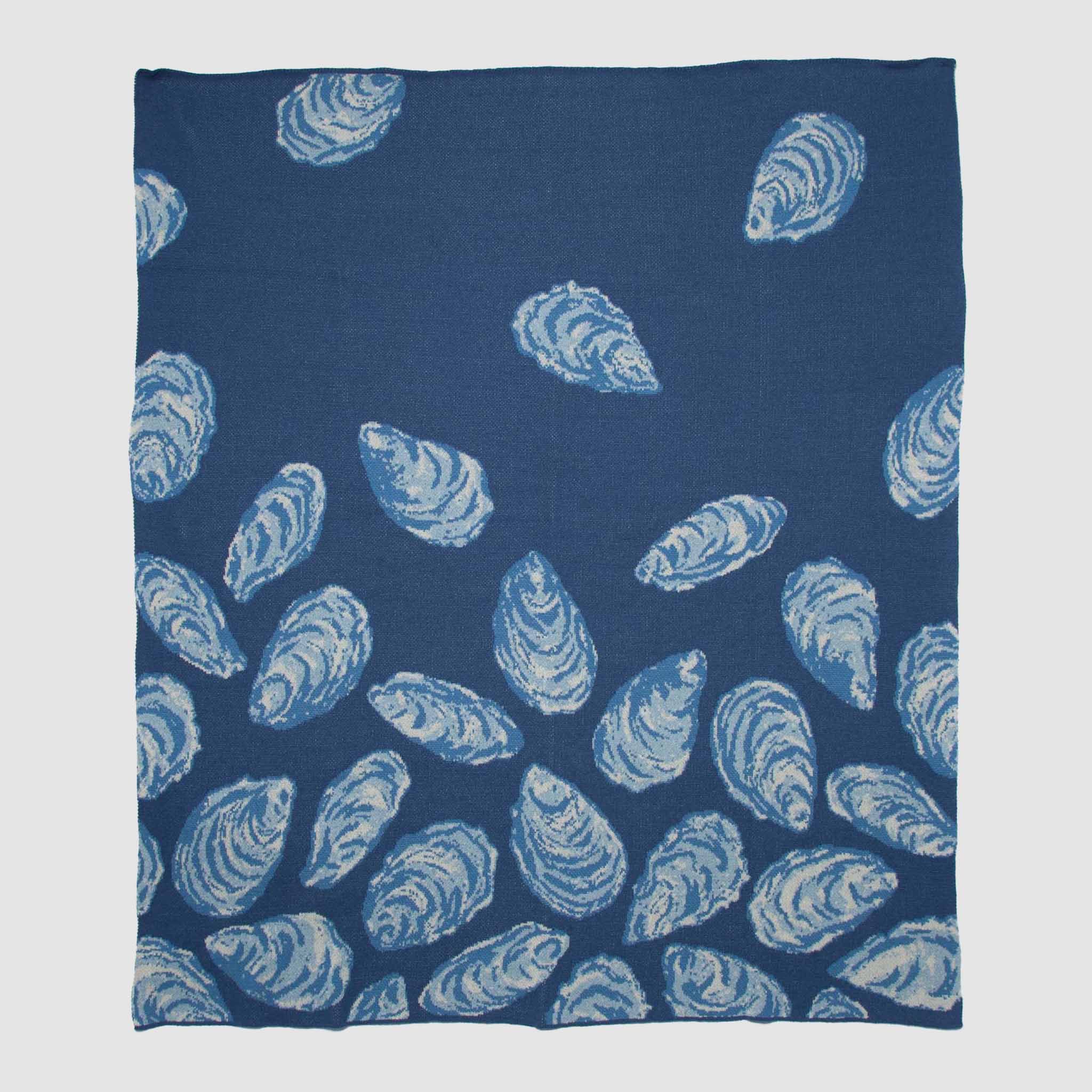 in2green Eco Throw Cotton Sustainable Knit Throw Blanket | Coastal - Oyster 655646730066 BL01OY4