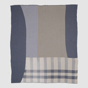 in2green Eco Throw Cotton Sustainable Knit Plaid Solid Throw Blanket - Patchwork Herringbone 601570194726 BLHBP2