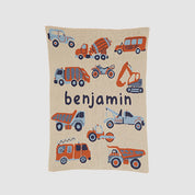Custom Personalized Baby Sustainable Knit Throw Blanket - Trucks