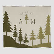 in2green Eco Throw Custom Personalized Sustainable Knit Throw Blanket | Wedding - Pine 753275975237 CTM-WPN2