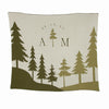 Personalized Pine Throw Blanket