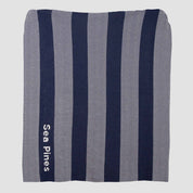 Custom Personalized Sustainable Knit Throw Blanket - Herringbone Stripe