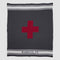 in2green Eco Throw Custom Personalized Sustainable Knit Throw Blanket - Swiss Cross with Stripe 753275975695 CTM-SWC