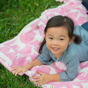 Baby Reversible Cotton Knit Blanket - Pony