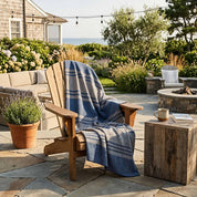 in2green Eco Throw Indoor | Outdoor Sustainable Knit Throw Blanket - Poly Bengal Stripe