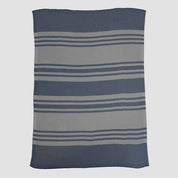 Indoor | Outdoor Sustainable Knit Throw Blanket - Poly Bengal Stripe
