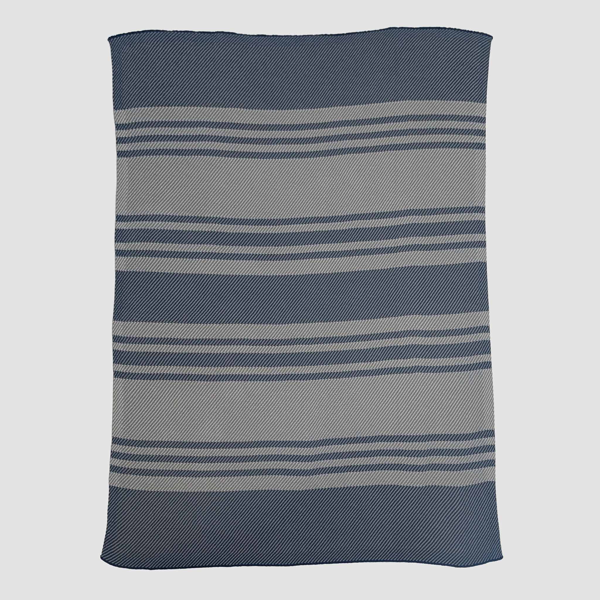 Indoor | Outdoor Sustainable Knit Throw Blanket - Poly Bengal Stripe