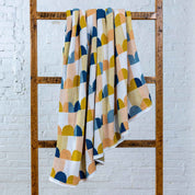 in2green Eco Throw Poly Palm Springs - Indoor | Outdoor Sustainable Knit Mid-Century Modern, Modern Throw Blanket 601570195143 POLY-PSP1