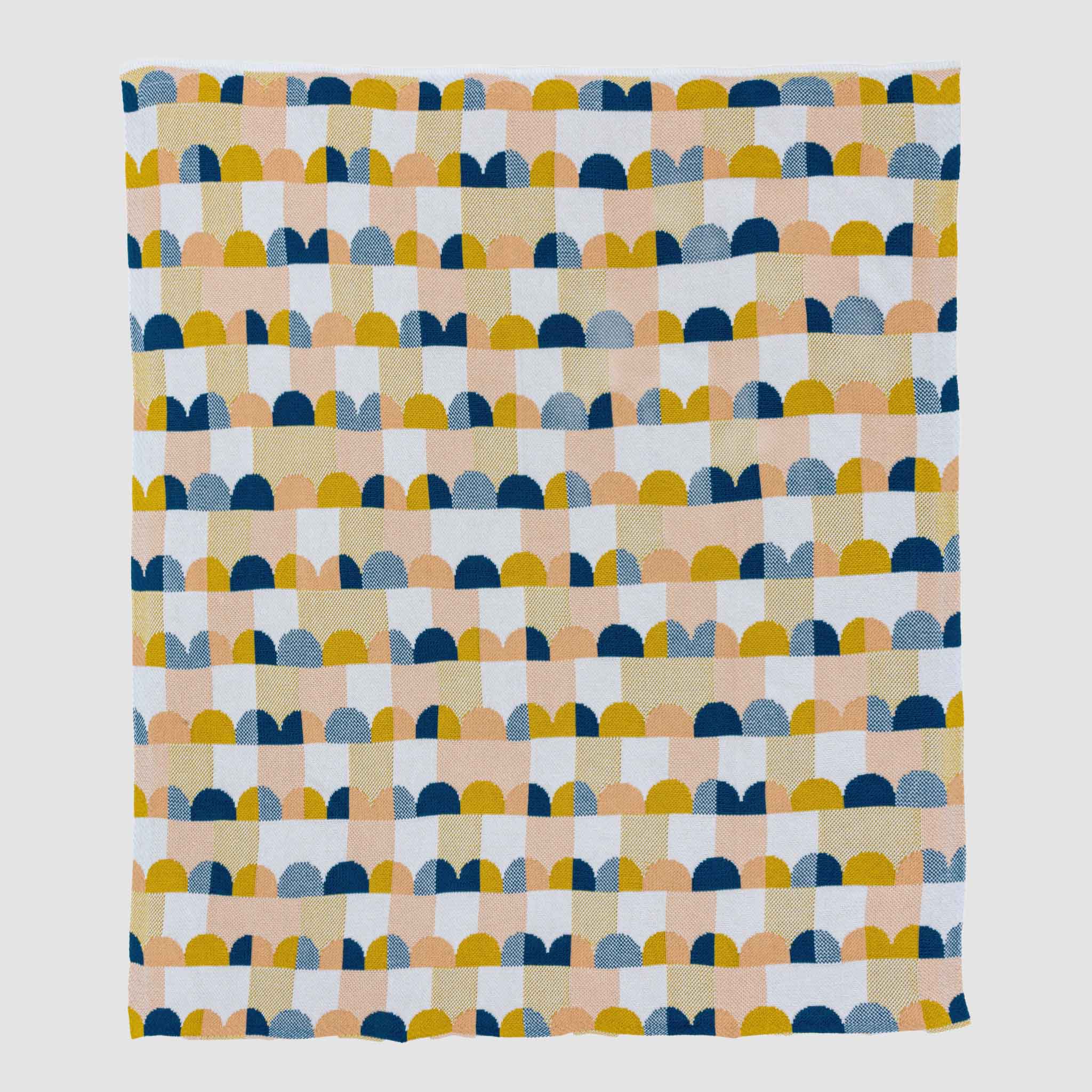 in2green Eco Throw Poly Palm Springs - Indoor | Outdoor Sustainable Knit Mid-Century Modern, Modern Throw Blanket 601570195143 POLY-PSP1