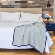 Indoor | Outdoor Sustainable Knit Throw Blanket - Poly Woven Square