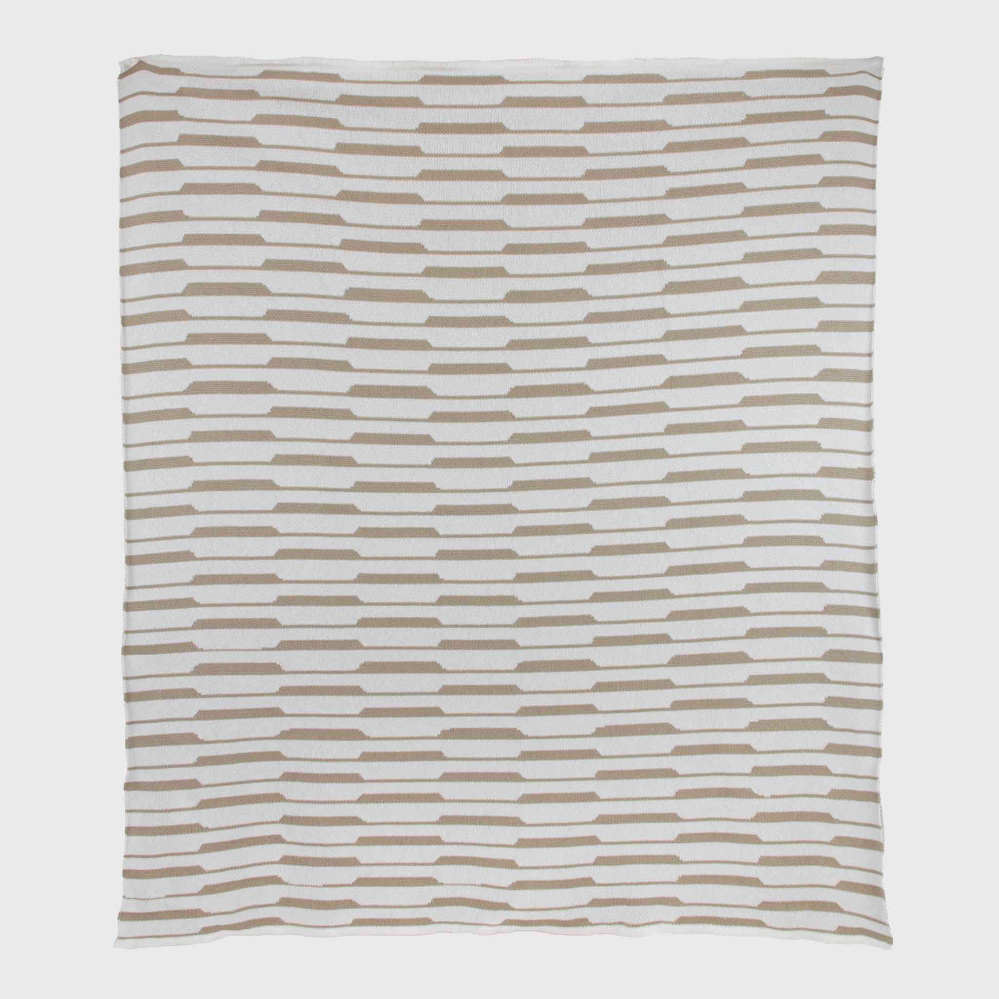 In2Green Eco Throw Cotton Sustainable Knit Graphic | Patterned Throw Blanket - Raita by Petra Kaksonen 601570194139 PK-RT-NE