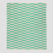 In2Green Eco Throw Cotton Sustainable Knit Graphic | Patterned Throw Blanket - Raita by Petra Kaksonen 601570194122 PK-RT-GN