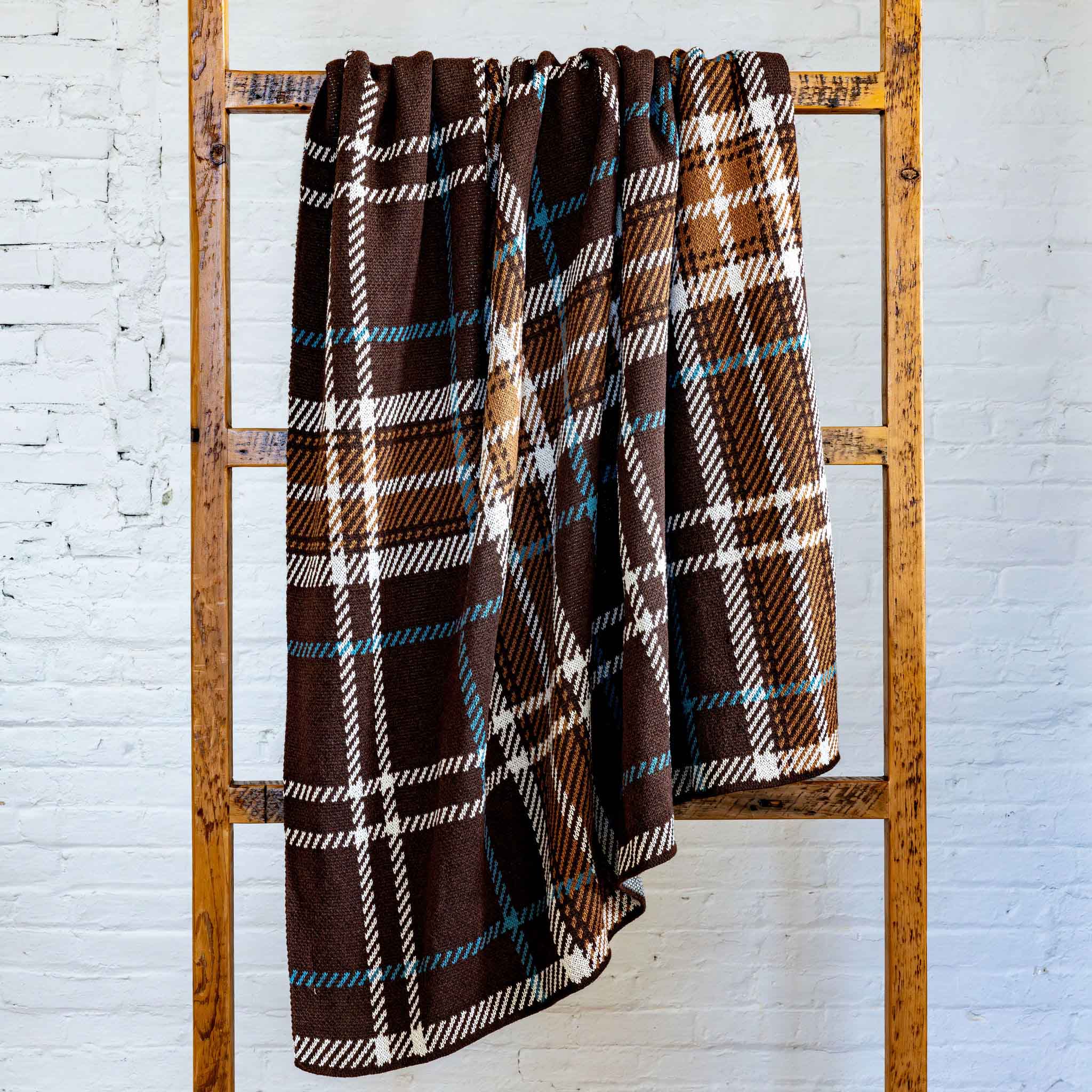 in2green Eco Throw Rustic Plaid - Cotton Sustainable Knit Traditional Throw Blanket 601570195334 BL01XPL1