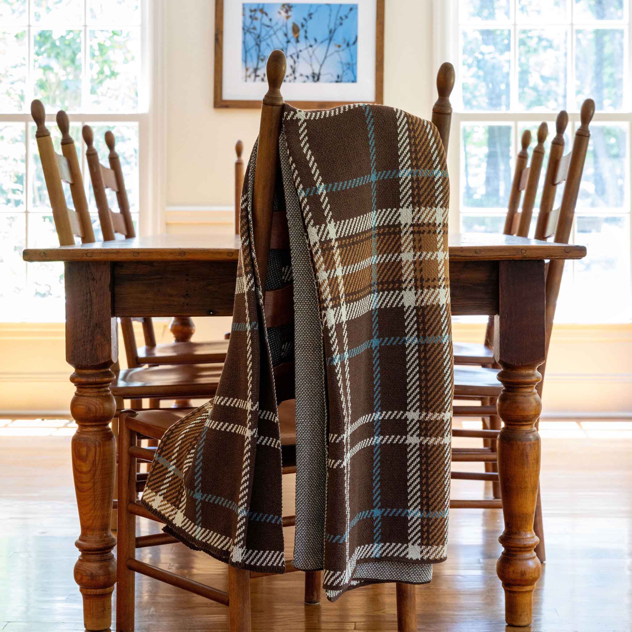 in2green Eco Throw Rustic Plaid - Cotton Sustainable Knit Traditional Throw Blanket 601570195334 BL01XPL1