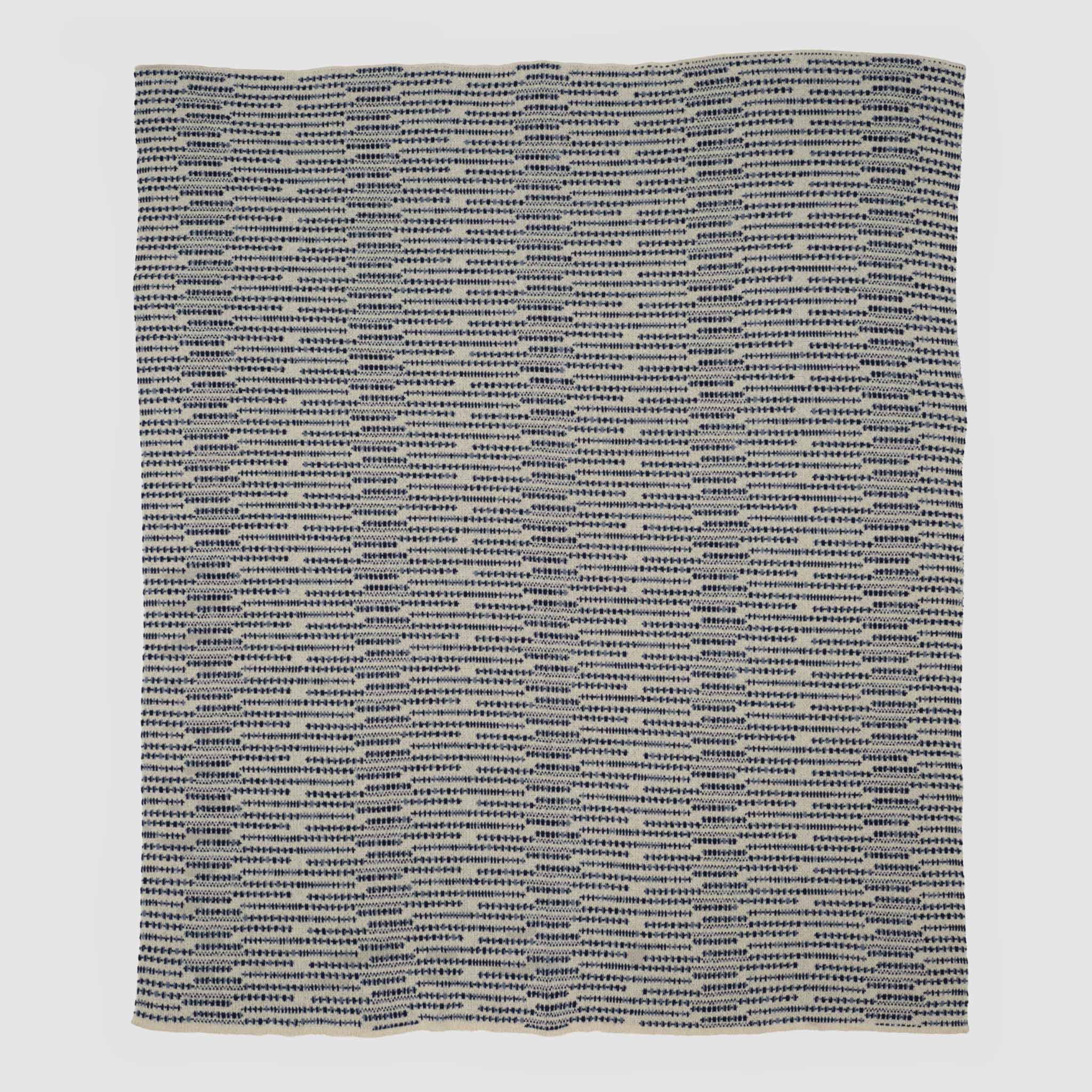 In2Green Eco Throw Cotton Sustainable Knit Striped Throw Blanket - Sand Stone 601570193323 BL01CSS1