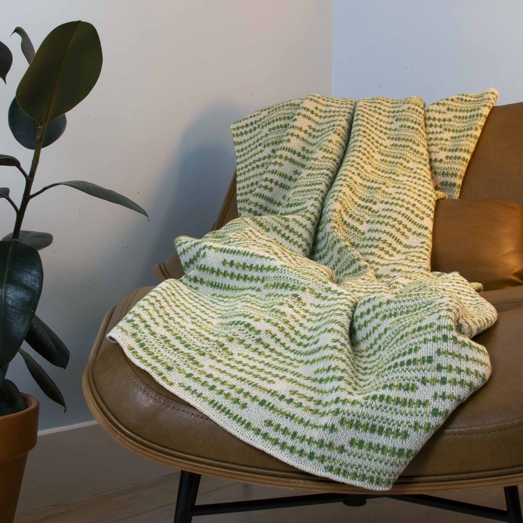 In2Green Swatch Custom Logo Blanket: Personalized Corporate Gift - Sand Stone Pattern