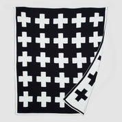 in2green Eco Throw Reversible Sustainable Knit Geometric | Patterned Throw Blanket - Swiss Cross 655646731513 BL01SWC4