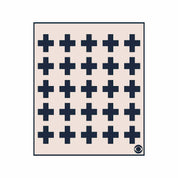 In2Green Swatch Custom Logo Blanket: Personalized Corporate Gift - Swiss Cross Pattern