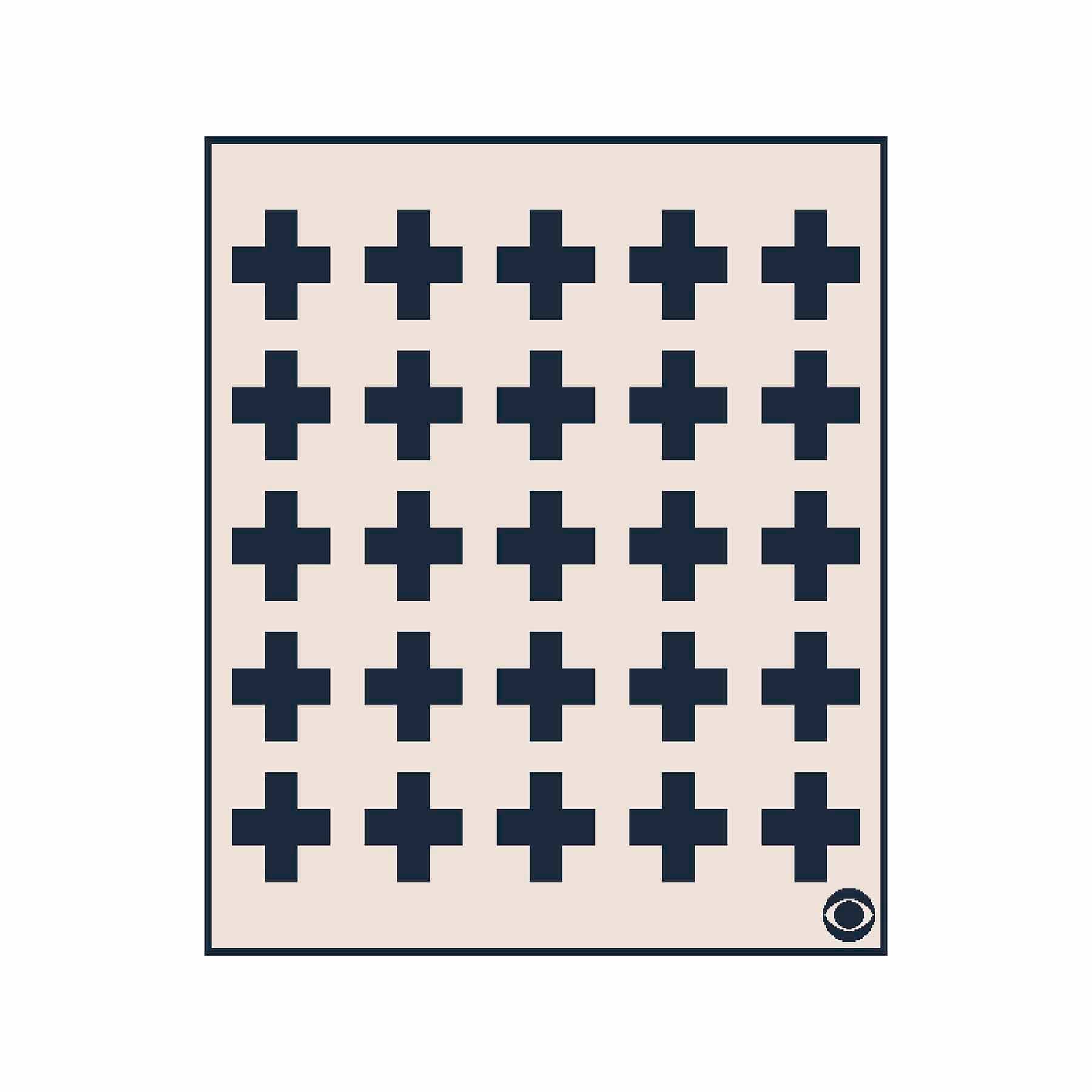 In2Green Swatch Custom Logo Blanket: Personalized Corporate Gift - Swiss Cross Pattern