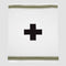 in2green Eco Throw Cotton Sustainable Knit Throw Blanket - Swiss Cross with Stripes 655646738376 BL01SWC11