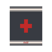In2Green Swatch Custom Logo Blanket: Personalized Corporate Gift - Swiss Cross with Stripes Pattern