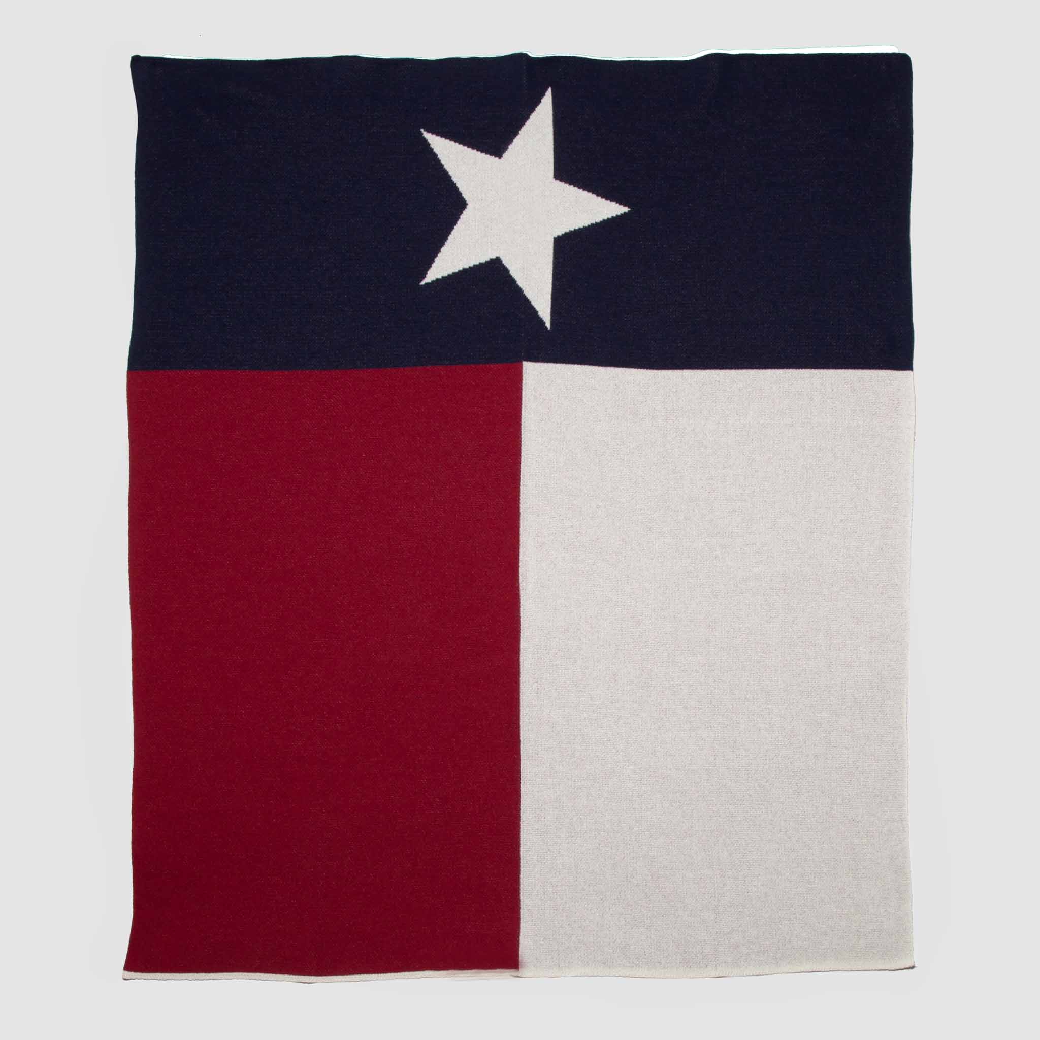 in2green Eco Throw Cotton Sustainable Knit Throw Blanket - Texas Flag BL01TF1