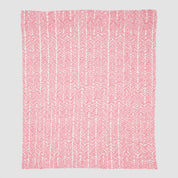 In2Green Eco Throw Cotton Sustainable Knit Warrior Throw Blanket Pink | Breast Cancer 601570193200 BL01GWB1