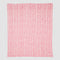 In2Green Eco Throw Cotton Sustainable Knit Warrior Throw Blanket Pink | Breast Cancer 601570193200 BL01GWB1