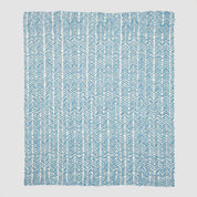 In2Green Eco Throw Cotton Sustainable Knit Warrior Throw Blanket Teal | Ovarian Cancer 601570193217 BL01GWB2