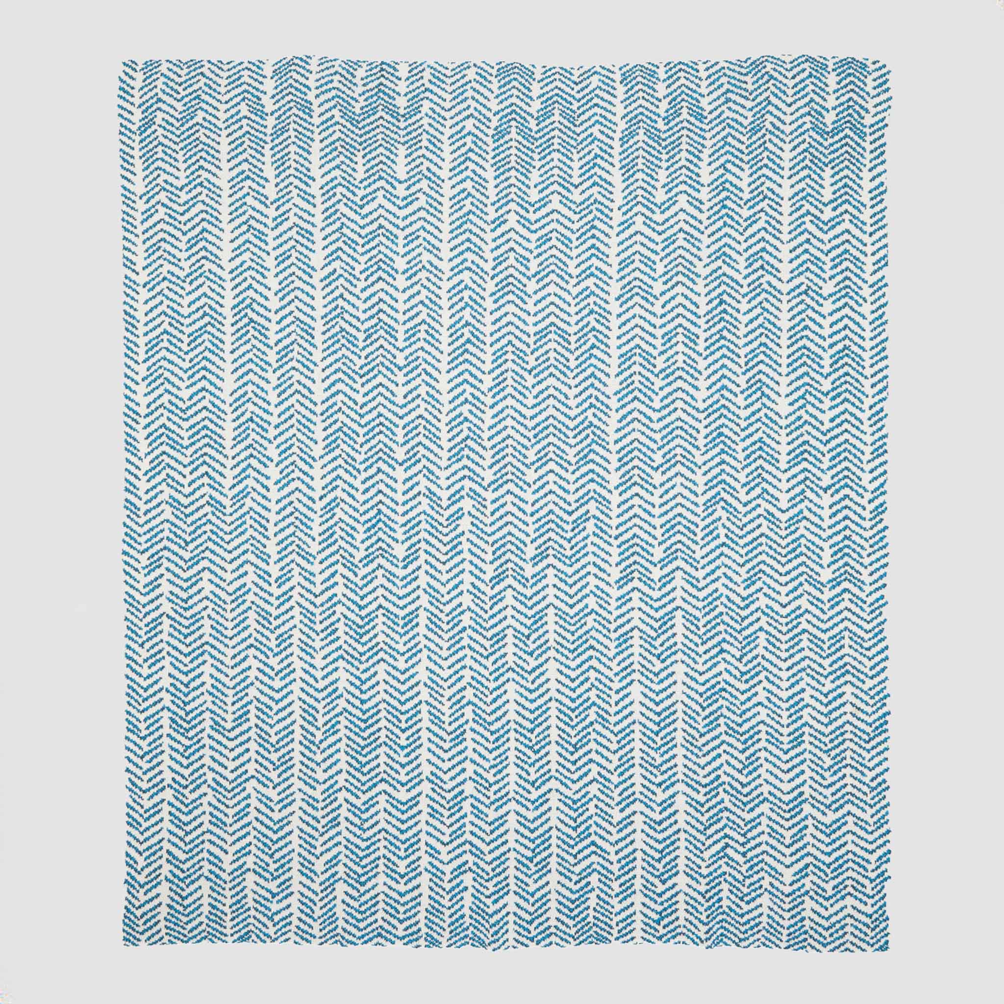 In2Green Eco Throw Cotton Sustainable Knit Warrior Throw Blanket Teal | Ovarian Cancer 601570193217 BL01GWB2