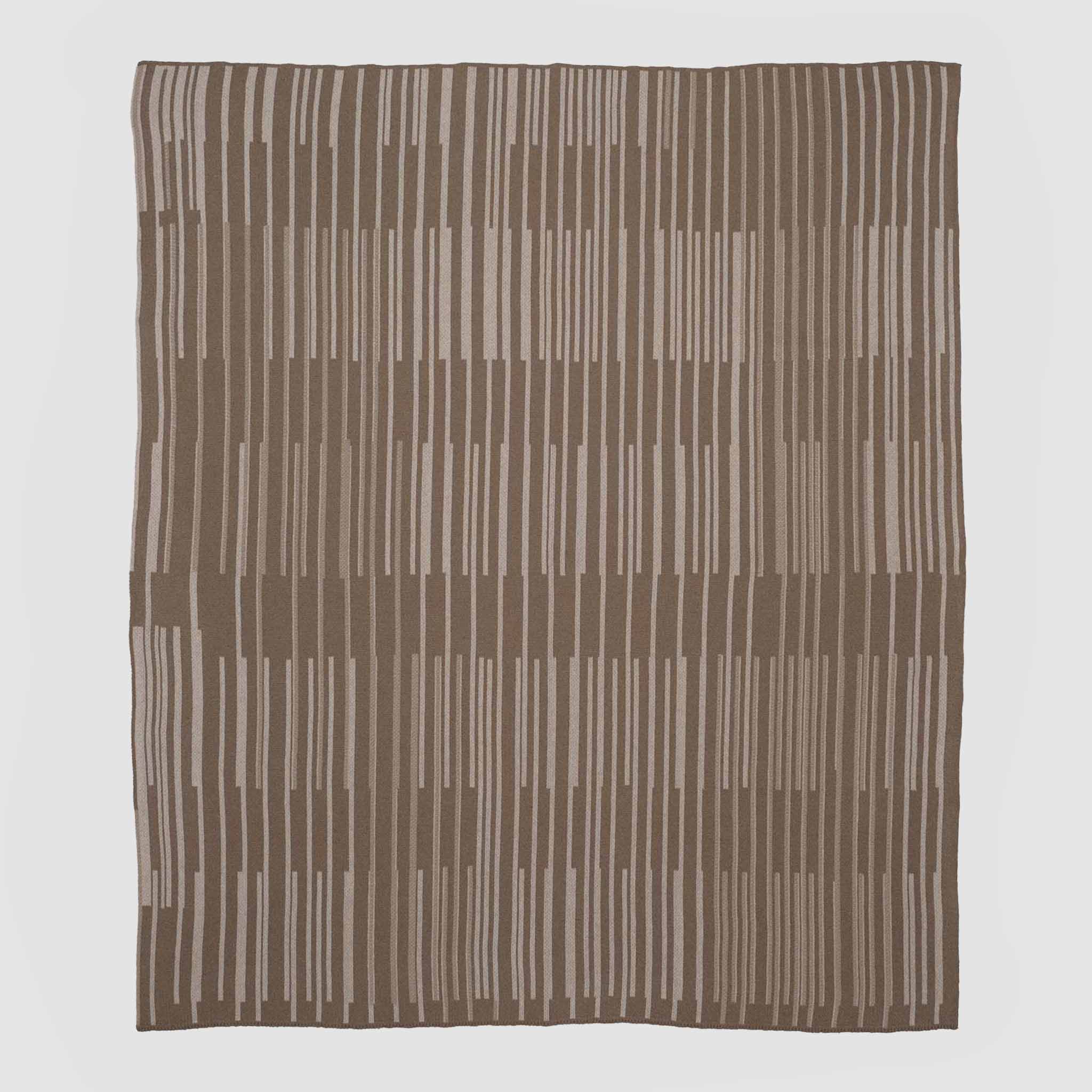In2Green Eco Throw Cotton Sustainable Knit Striped Throw Blanket - Washed by Jill Malek 601570194177 JM-WA-NE