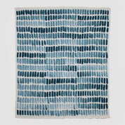 in2green Eco Throw Cotton Sustainable Knit Patterned Throw Blanket - Watercolor by Kelly Harris Smith 655646732152 KHS-WC-TR