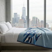 in2green Eco Throw Statue of Liberty - We the People | Cotton Sustainable Knit Modern Throw Blanket