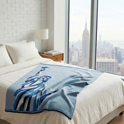 in2green Eco Throw Statue of Liberty | We the People - Cotton Sustainable Knit Modern Throw Blanket