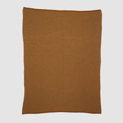 The in2green Wool Cardigan Throw Blanket, a plain rectangular brown wool piece, is displayed flat on a white background.