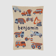 Baby Trucks Personalized Blanket CTM - BTK2