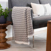 In2Green Swatch Custom Logo Blanket: Personalized Corporate Gift - Broken Zig Zag Pattern