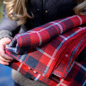 In2Green Swatch Custom Logo Blanket: Personalized Corporate Gift - Cabin Plaid Pattern