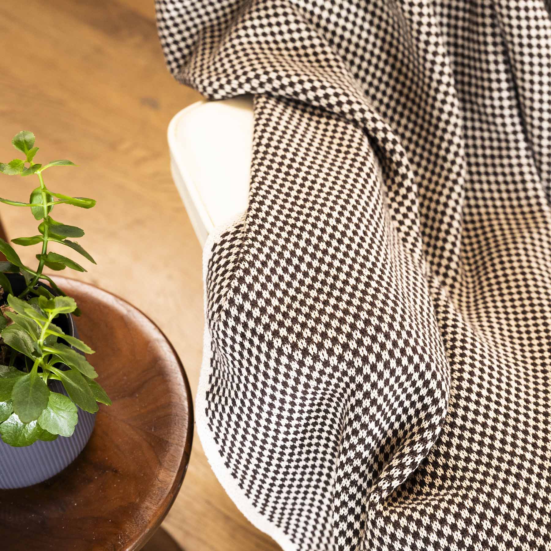 In2Green Swatch Custom Logo Blanket: Personalized Corporate Gift - Checkerboard Pattern