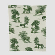 Equestrian Toile Throw Blanket BL01ET1