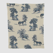 Equestrian Toile Throw Blanket BL01ET2