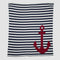 French Stripe Throw Blanket BL01FR2