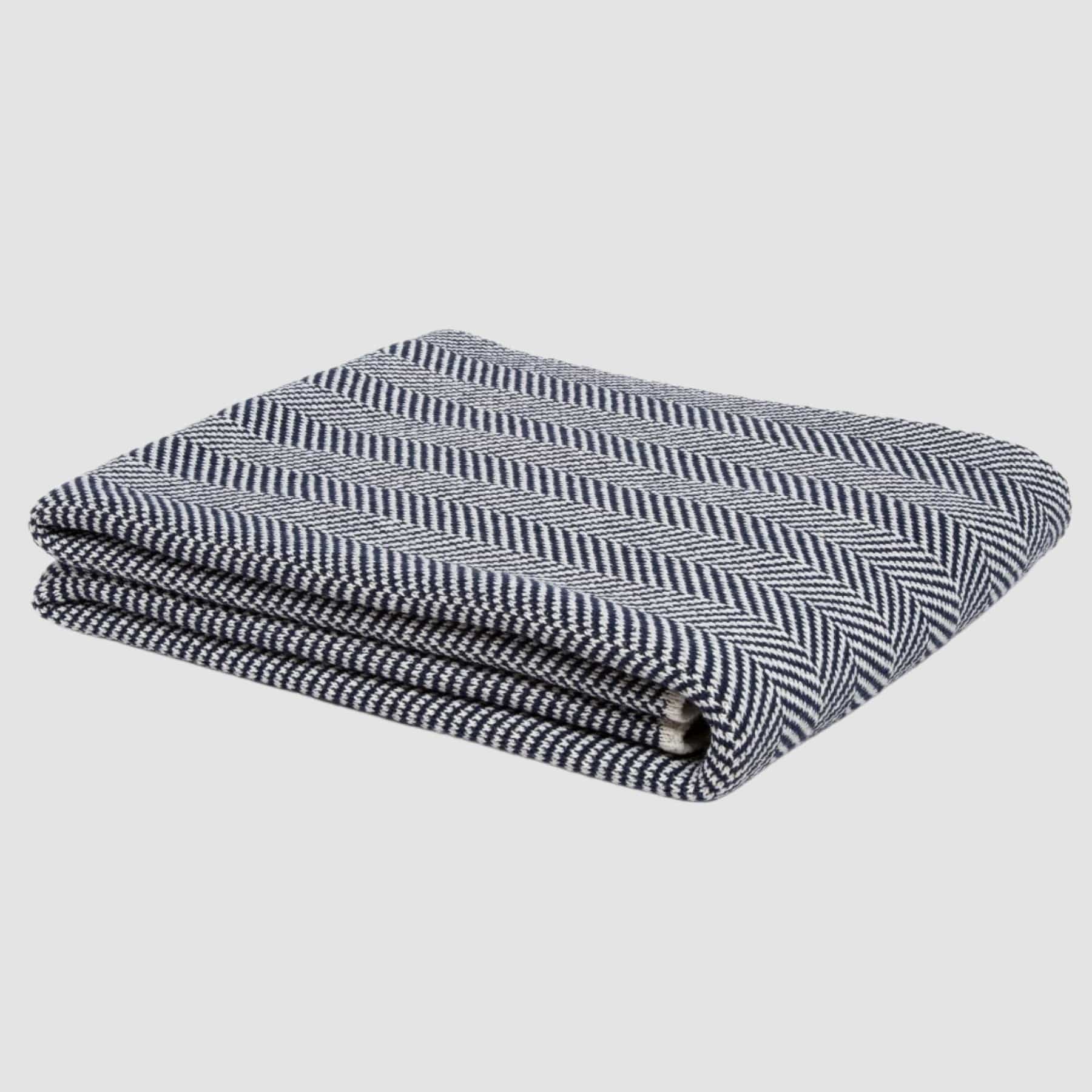 Herringbone Throw Blanket Sustainable