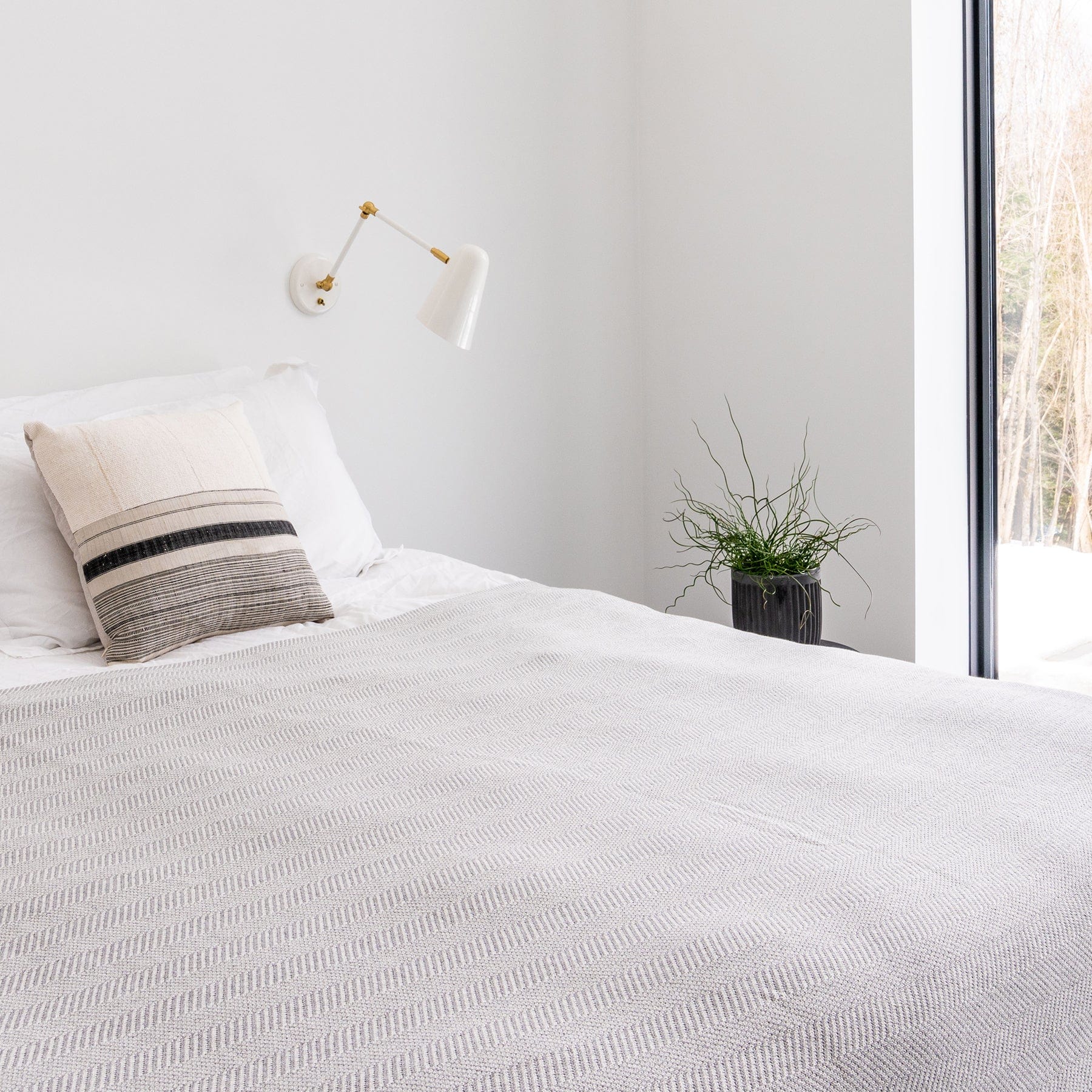 Jumbo Herringbone Throw Blanket - Thumbnail 4