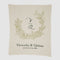 Personalized Floral Crest Throw Blanket CTM - WFC1