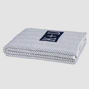 Personalized Herringbone Initials Throw Blanket CTM - HRB2