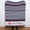Personalized Nautical Stripes Throw Blanket CTM - NS