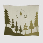 Personalized Pine Throw Blanket CTM - WPN2